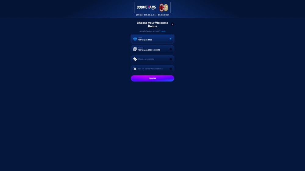 Boomerang Bet — sportsbook