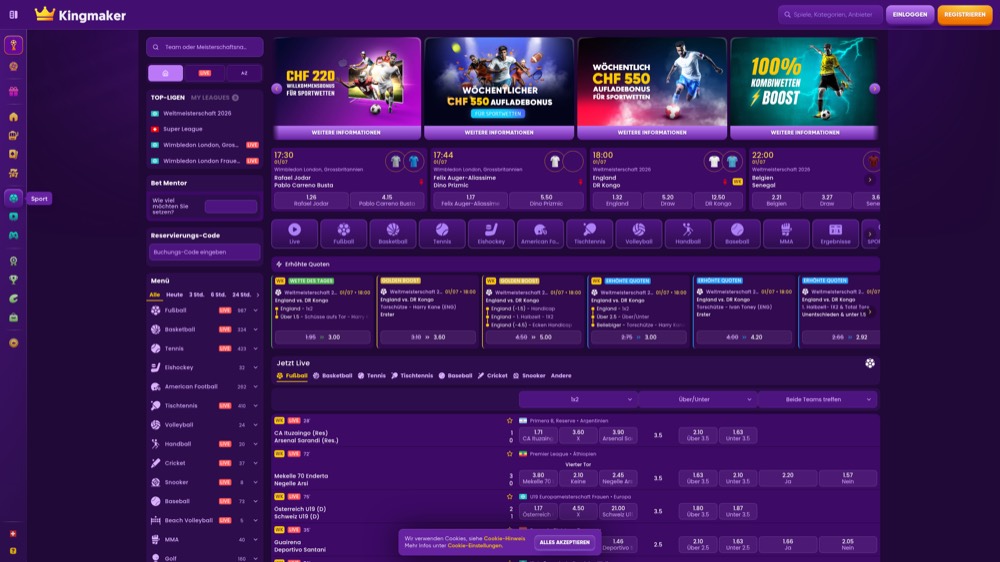 Kingmaker — sportsbook